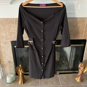 European Beautiful Black Dress